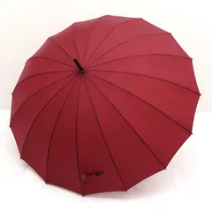 セントラル企画 ◆雨に濡れると花柄が浮き出る蛇の目傘　バーガンディー　手動式　 生活雑貨【未使用】  【代引不可】【同梱不可】のサムネイル