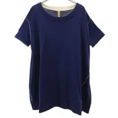 LIVIANA CONTI リビアナコンティ 半袖 カットソー 42 ネイビー レディース 古着のサムネイル