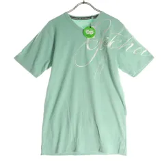 未使用 GOTCHA ガッチャ ロゴ刺繍 半袖 Vネック Tシャツ M ライトグリーン レディース 古着のサムネイル