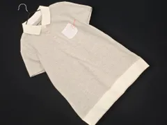 NIKE ナイキ GOLF ボーダー ポロシャツ sizeL/ベージュ ■◆ レディースのサムネイル