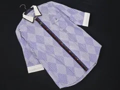 新品 semantic design セマンティックデザイン ストライプ シャツ sizeM/白ｘ紺 ■◆ メンズのサムネイル
