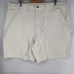 古着 カーハート Carhartt パンツ ペインターパンツ ワーク ハーフ ジッパーフライ ショート ワンポイントロゴ  ホワイト系 メンズのサムネイル
