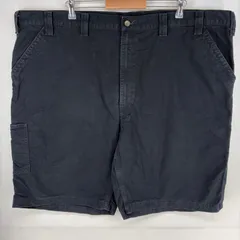 古着 カーハート Carhartt パンツ ハーフ ショートパンツ ジッパーフライ ワーク 大きいサイズ ペインター w50  ブラック系 メンズのサムネイル