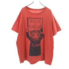 RNA アールエヌエー ROCK IS FOREVER 半袖 Tシャツ レッド系 レディース 古着のサムネイル