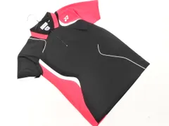 YONEX ヨネックス VERYCOOL ベリークール ハーフジップ 半袖 ポロシャツ sizeS/黒ｘピンク ■◆ メンズのサムネイル