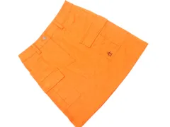 Munsingwear マンシングウェア ゴルフ 総柄 スカート size9/オレンジ ■■ レディースのサムネイル