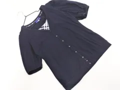 BURBERRY BLUE LABEL バーバリーブルーレーベル タンクトップ チェック 切換 半袖 アンサンブル カーディガン size38/濃紺 ■◆ レディースのサムネイル