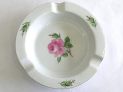 Y3947-2 Meissen マイセン 金彩 ピンクローズ アッシュトレー - メルカリ