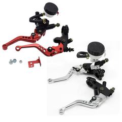 汎用 22mm 左右セット アルミ ニッシンタイプ レバーセット ブレーキマスタシリンダー クラッチホルダー