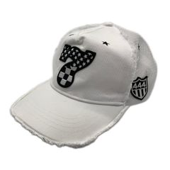 中古 パーリーゲイツ PEARLY GATES カートバッグ 白×黒 ホワイト
