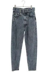 メゾンマルジェラ  20SS  S29LA0076 ケミカルウォッシュスラッシュドベルトデニムパンツ レディース 36のサムネイル