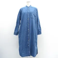BLANC basque / ブランバスク ◆デニムシャツワンピース/インディゴ/サイズ38 BB88-403 【レディース/ガールズ/LADY/女性/婦人】 レディースファッション【中古】 のサムネイル