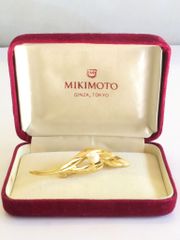 ケース付】MIKIMOTO ミキモト K14 アコヤ真珠 パール ピンブローチ