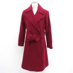 LAUREN RALPH LAUREN / ラルフローレン ◆ベルテッドチェスターコート/ウール/レッド/サイズ0 LS2521 【レディース/ガールズ/LADY/女性/婦人】 レディースファッション【中古】 のサムネイル