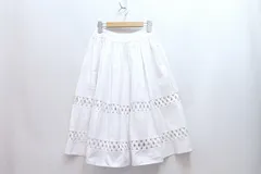 【232579】alice+olivia アリス オリビア  フレアスカート コットン  Size 2 ホワイトのサムネイル