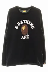 アベイシングエイプ A BATHING APE COLLEGE LOGO L/S TEE BLACK Lサイズ カレッジ ロゴ ロンT ブラック 黒 【ブランド古着ベクトル】【中古】260725のサムネイル