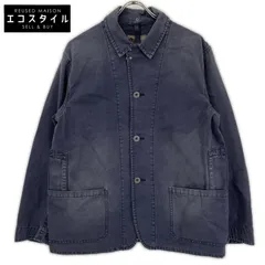 NIGEL CABOURN　ナイジェルケーボン　【LYBRO】ネイビー キャンバスカバーオール ブレザー ジャケット　46のサムネイル