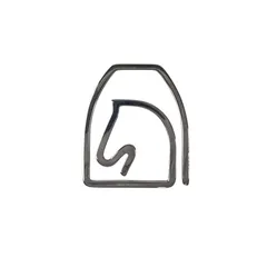 美品 エルメス HERMES エケストル ホース マネークリップ ホースモチーフ シルバー メンズのサムネイル