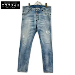 DSQUARED2　ディースクエアード　S74LB1354 インディゴ COOL GUY JEAN/クールガイジーン テーパードデニムパンツ　48のサムネイル