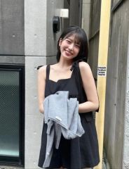 loin. ロワン 井川遥 ノースリーブ オールインワン 38 ブラック - メルカリ