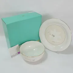 HANAE MORI / ハナエモリ ◆【洋食器】森英恵/金彩百合 盛皿セット（大鉢・大皿） MB-2401 すまい 雑貨 ギフト ギフト【未使用】 のサムネイル