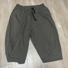 【231574】Enhance Element エンハンスエレメント  サルエルハーフパンツ　ボトムス　ウエストゴム　コットン100％　ストレッチ　日本製　L メンズ  ・ チャコールのサムネイル