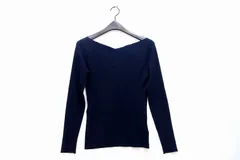 【232604】DRESSLAVE ドレスレイブ  リブカットソー rib slim fit pull  38 91802804 ネイビーのサムネイル