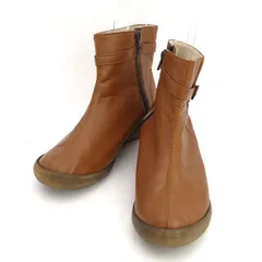 Regetta Canoe リゲッタカヌー ◆ショートブーツ/サイドジップ/ブラウン/L（24-24.5cm） 【レディース/ガールズ/LADY/女性/婦人】【靴/クツ/シューズ/SHOES】 レディースファッション【中古】 のサムネイル