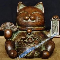 銅制 招財猫 招財進宝 茶台茶寵 自宅 オフィスカウンター 装飾品 工芸品 置物 銅制 招財猫 招財進宝 茶台茶寵 自宅 オフィスカウンター 装飾品 工芸