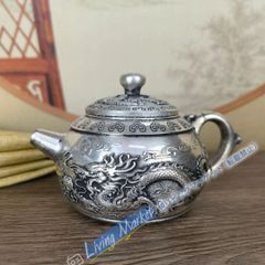 急須 金属製 龍鳳凰文 茶道具 置物 工芸品 - メルカリ