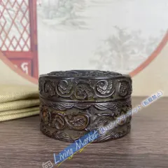 銅 細工 八宝開蓋香炉 装飾盒 墨箱炉 香道具 装飾品 工芸品 置物
