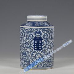 Blue Flower Porcelain Kiji Tea Pot Jingdezhen Ceramic Ornament Modern Craft Artwork Figurine CZW728P695