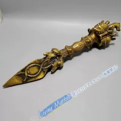 仏教美術 法器 馬頭明王三面普巴杵 降魔杵 辟邪 開運 風水招財 置物工芸品 仏教美術 法器 馬頭明王三面普巴杵 降魔杵 辟邪 開運 風水招財 置物