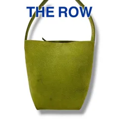 ザロウ スモール パークトート グリーン カーキ ヌバック スエード レザー THE ROW トートバッグ カーキ系 ユニセックス ブランド 美品 ■外ポケット：なし ショルダーバッグ カバン メンズ レディース 男女兼用 イタリア製のサムネイル
