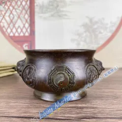 銅細工 四神獣 八卦炉 香道具 工芸品 美術品 置物 CZW728P348 - メルカリ