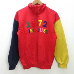 g■ミキハウス/MIKI HOUSE ハーフジップ/スウェット【M】赤/men's/36【中古】■のサムネイル