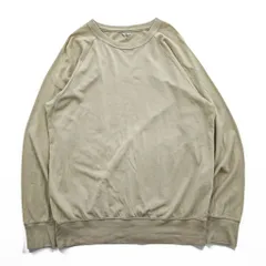FilMelange 日本製 クルーネック スウェット XL ベージュ 天竺 ラグランスリーブのサムネイル