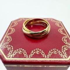 極美品✨ カルティエ トリニティリング 3連 AU750 #53 - メルカリ