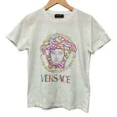 VERSACE(ヴェルサーチ) 半袖Tシャツ サイズ14A レディース - アイボリー×ピンク×黒のサムネイル