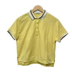 MONCLER(モンクレール) 半袖ポロシャツ サイズXS レディース美品  - イエロー×白×ベージュのサムネイル