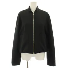 バレンシアガ BALENCIAGA 2014年製 ジップアップブルゾン アウター スタンドカラー サテン 38 黒 ブラック 374318 /YT33のサムネイル