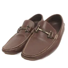 バリー BALLY ドライビングシューズ ローファー スリッポン ビット レザー 茶 ブラウン US8 26.0㎝相当のサムネイル