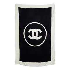 シャネル ココマーク バスタオル ビーチタオル ホワイト ブラック コットン パイル レディース CHANEL【214-79857】のサムネイル