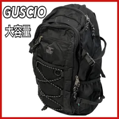 GUSCIO グッシオ リュックサック ベーシック 大容量 バックパック ブラック メンズ レディース ナイロン リュックのサムネイル