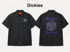 Dickies ディッキーズ 半袖ワークシャツ L 企業ロゴ バックプリント 黒のサムネイル