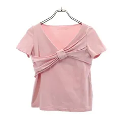 FOXEY NEW YORK フォクシーニューヨーク 日本製 半袖 Tシャツ 40 ピンク系 カットソー アシンメトリー タンクトップ レディース 古着のサムネイル