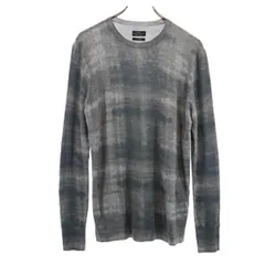 ALLSAINTS オールセインツ ウール 総柄 長袖 セーター XS グレー系 ニット メンズ 古着のサムネイル