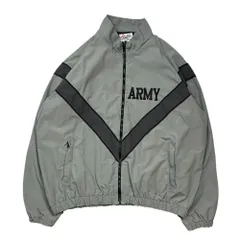 US ARMY(アメリカ軍) 1999's PHYSICAL FITNESS UNIFORM JACKET ナイロン トレーニング ジャケット 8415-01-465-4811 LARGE/REGULAR グレー 90年代 90's IPFU ミリタリーのサムネイル
