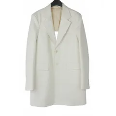 コムデギャルソンオムプリュス COMME des GARCONS HOMME PLUS 18AW ホワイトショック期 フェイクレザー ジャケット コート バックオープン S ホワイト 白 PB-J065のサムネイル