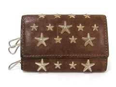 JIMMY CHOO ジミーチュウ スタースタッズ 6連 キーケース 鍵入れ メンズ レディース ブラウン系 DP2667のサムネイル